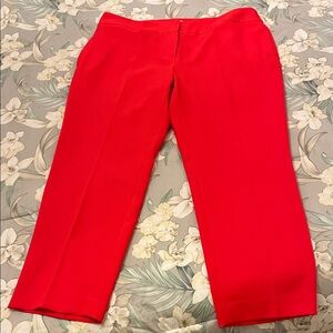 ❤️ 6 for 20 ❤️ Kasper Vibrant Red womens pants size 16 NWT